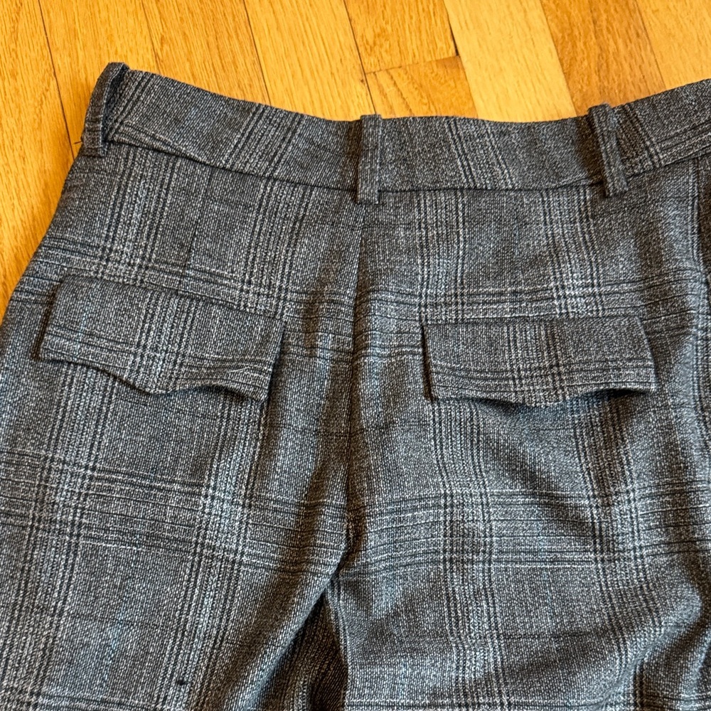 Womens trouserGray Plaid Pants - Picture 4 of 4